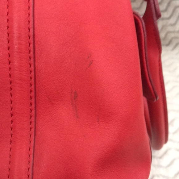 Kate Spade ♠️ flashy BRIGHT cherry red leather satchel! - Picture 10 of 17